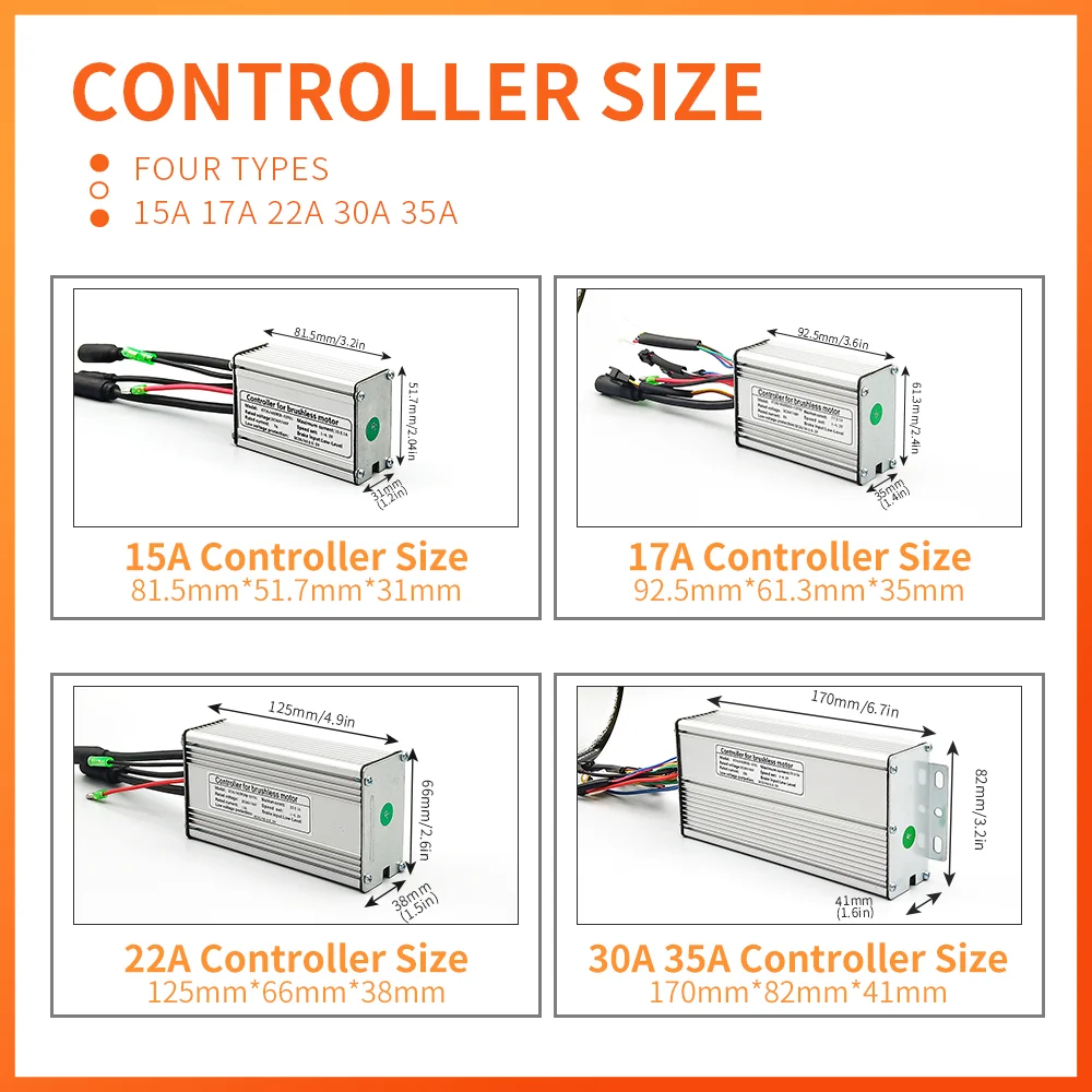 Ebike KT Controller and LCD LED Display 36V/48V 250W-1500W Hub Motor LCD3 LCD4 LCD5 LCD8 Electric Bicycle Bike Parts