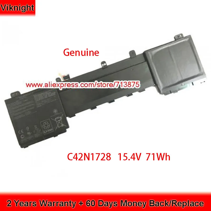 

Genuine 15.4V 71Wh C42N1728 Laptop Battery for Asus UX550GD UX550GDX UX550GDBN038R UX550GDBN025T Pro U5500 UX550GD-1C UX550GE