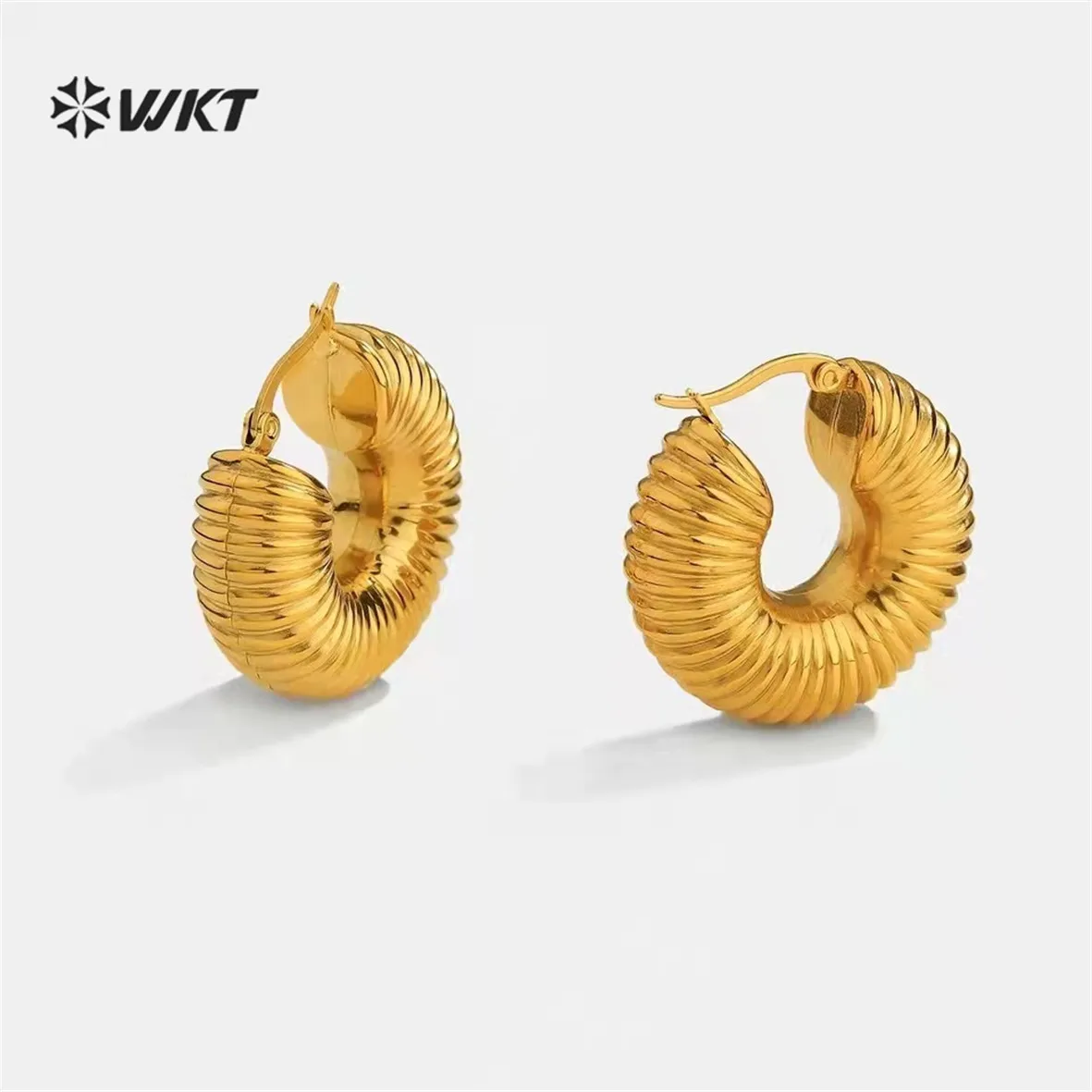 WT-SSE014 The ins The circle Thread the principle earrings niche fashion Restoring ancient ways contracted Lady's ear jewelry