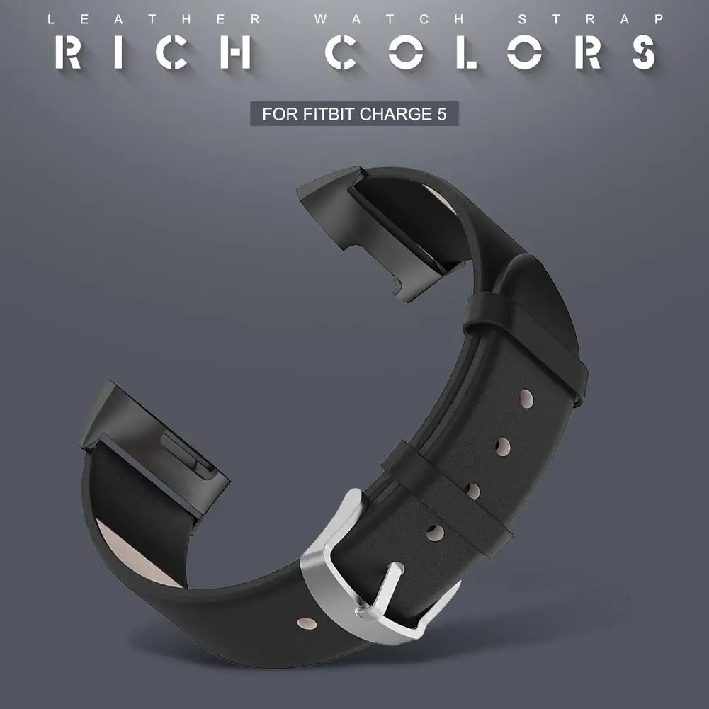 Alta qualidade pulseira de relógio para fitbit carga 5 pulseira esporte pulseiras relógio de couro para fitbit carga 5 acessórios do relógio