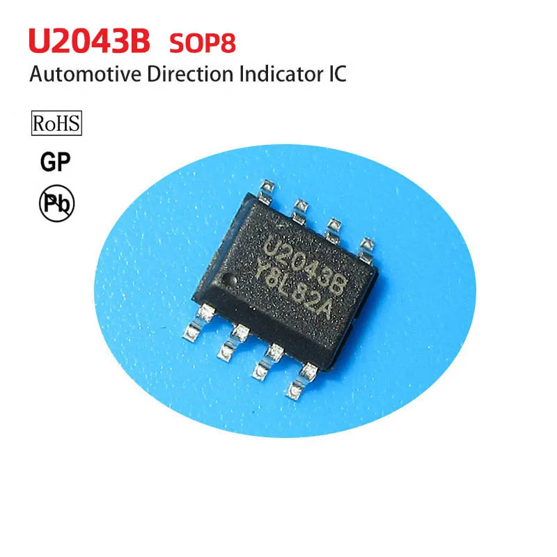 U2043B SOP8   Automotive Direction Indicator ASIC ic Integrated circuit