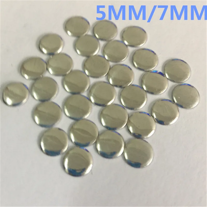 200/ピース/ロットシルバーのラインストーンスタッドとスパイク,日曜大工のリベット,衣類/靴用,5mm/7mm