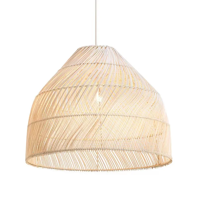 

Chinese rattan chandelier East retro bamboo creative art restaurant hot pot hotel homestay decorative drop pendant lights