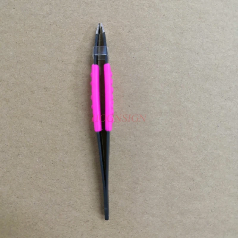 Silica gel tweezer Eyebrows feminine Tweezers Makeup Clip Stainless Steel Eyebrow Folder Tweezer Beauty Tools For Girl Female