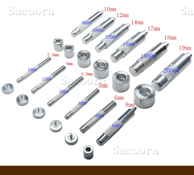 1 zestaw Handmade metalowe oczka narzędzie do formowania 3.5-20mm oczka narzędzie przelotka instalacja stal węglowa DIY akcesoria wysokiej jakości