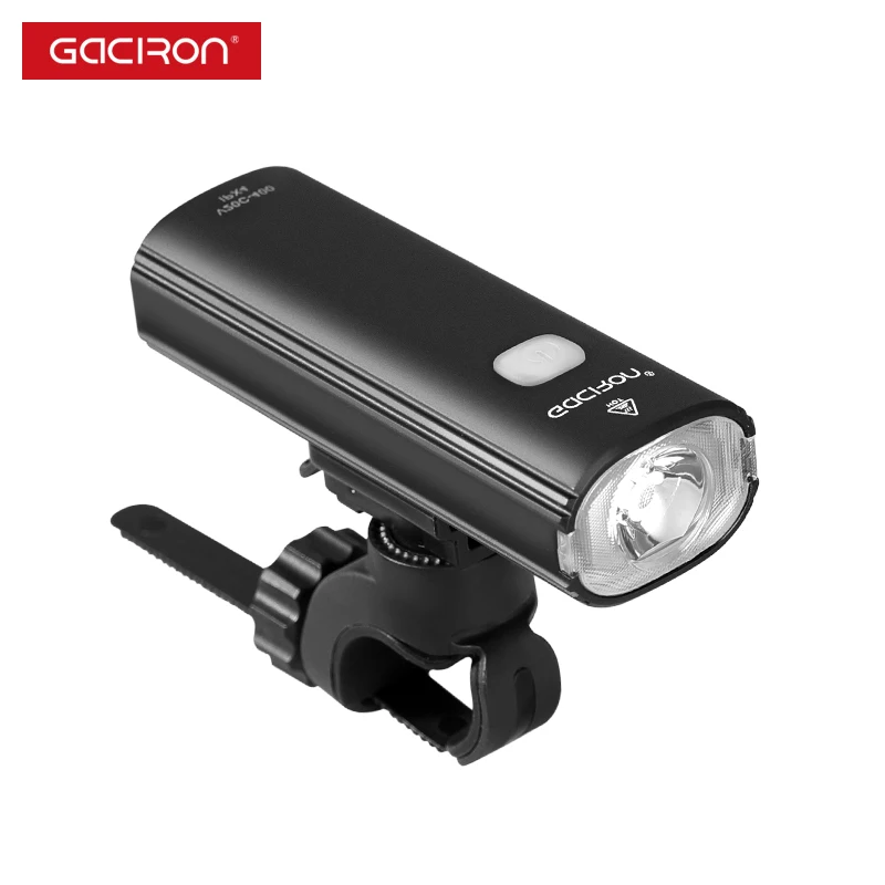 

GACIRON 400Lumens Bike Headlight Bicycle Handlebar Front Lamp MTB Rode Cycling Light USB Rechargeable Flashlight Safety Riding