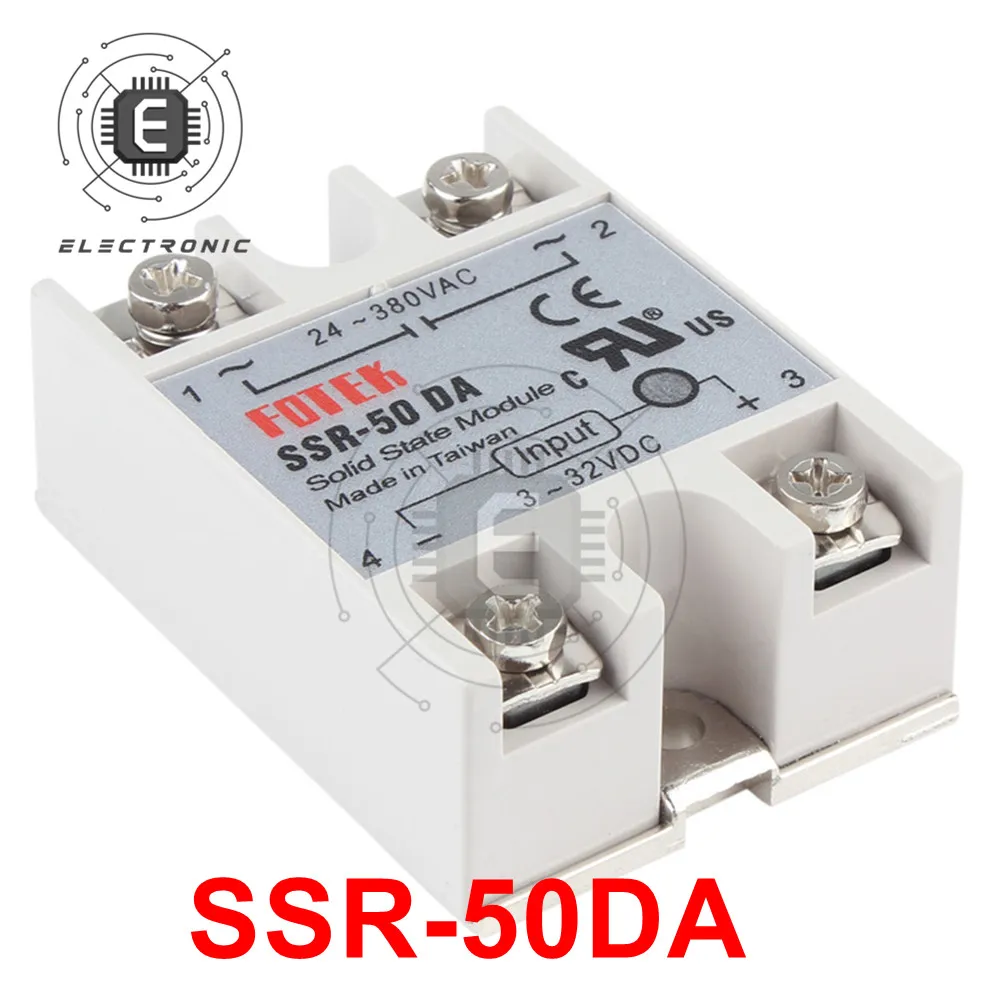 SSR-10/25/60/100AA SSR-10/25/40/50/60/75/100DA Single-phase FOTEK Solid State Relay Module AC/DC Control AC High Quality