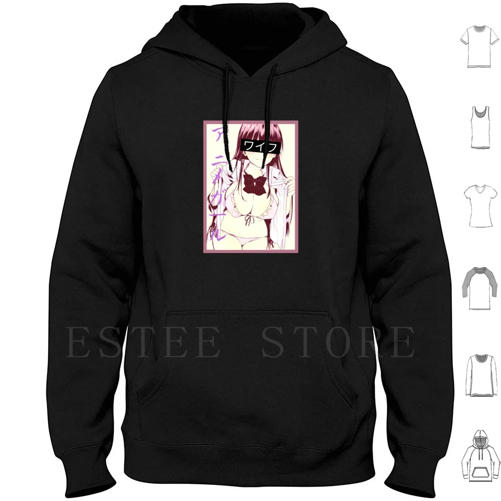 Waifu-Anime Girl Hoodies Anime Manga Kawaii Sexy Anime Girl Anime Girls Weeaboo Senpai Ecchi Hentai Aesthetic Lewd