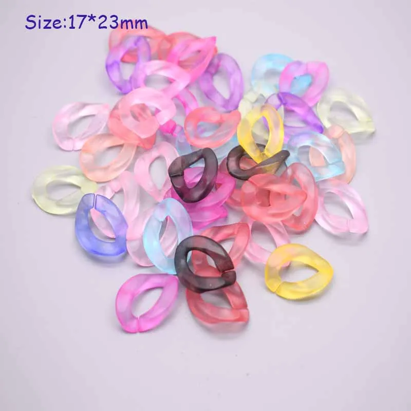 Wholesale Colorful Acrylic Combination Split Connector DIY Chains For Jewelry AccessNecklace Jewelry Accessorie Finding