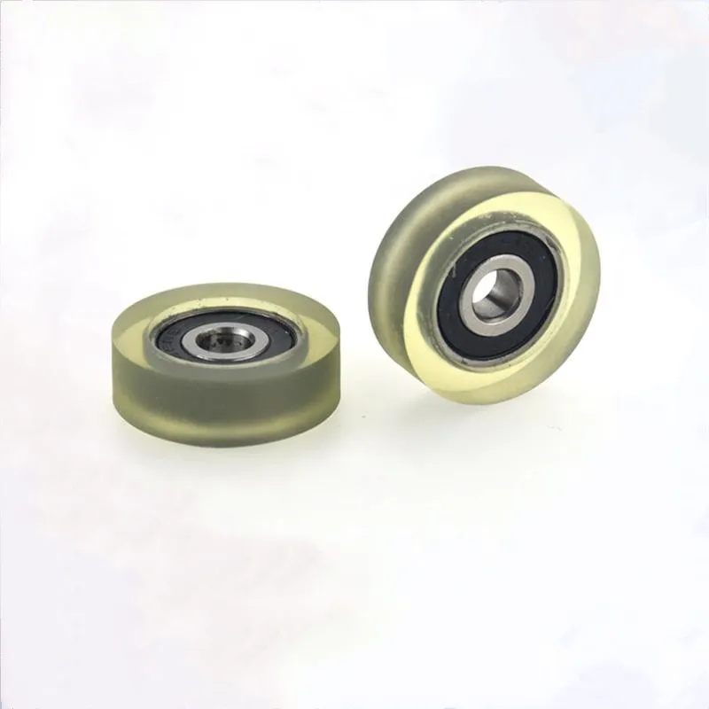 10pcs/50pcs 5*22*7mm polyurethane PU 625RS 625-2RS drawer showcase low noise roller bearing friction pulley 5x22x7