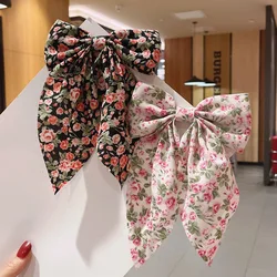 New Fashion Beautiful sweetPrint Bow Flower Simplicity Bow Hairpin  Barrettes for Women Girls Accessories Headwear