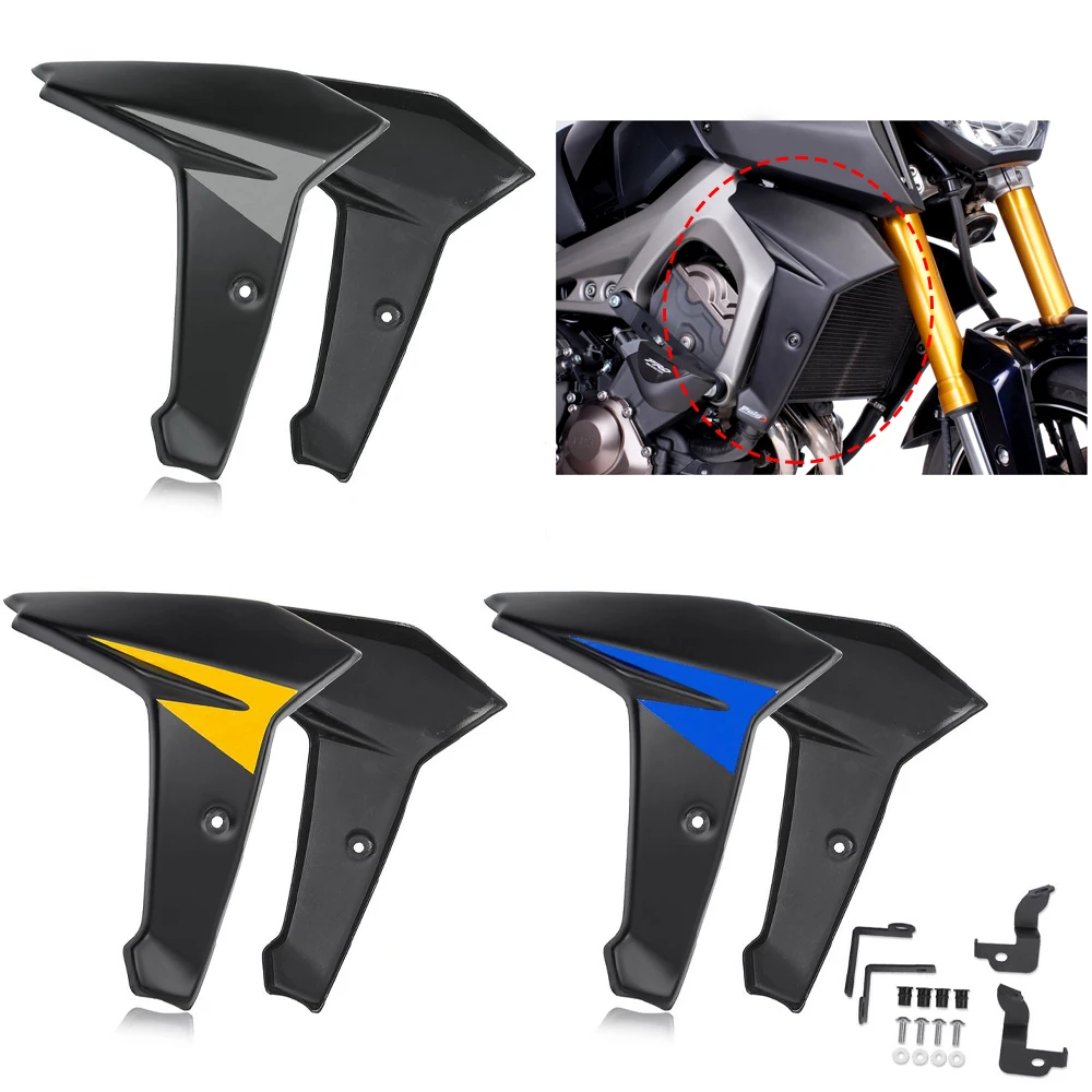 ABS Plastic Radiator Side Fairing Cover Panel Protector Cover for Yamaha FZ09 MT09 FJ09 FZ-09 For  FJ-09 2014 2015 2016