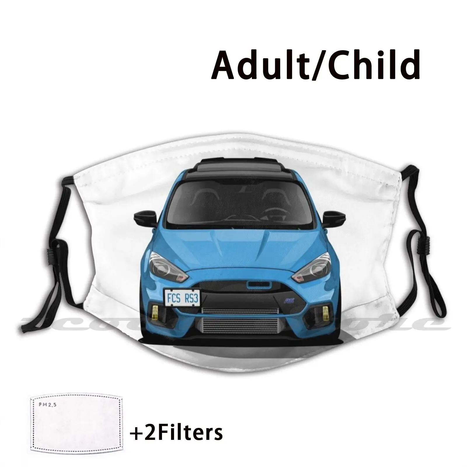 Rs Mk3 Mask Cloth Reusable Print Filter Washable Cars Motors Automobiles Auto Automotive Vehicle Coupe Muscle Car Sport