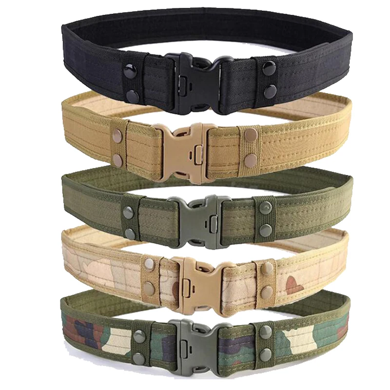 

Tactical Equipment Sport Belt Army Military Outdoor Hunting Airsoft Waistband Waist Support Adjustable Combat Canvas Duty