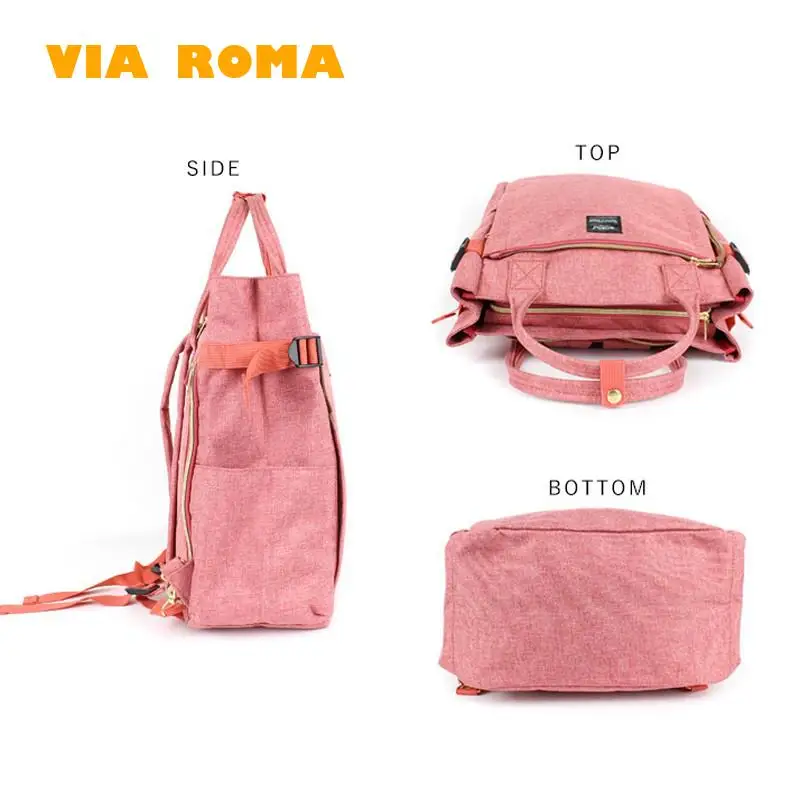 Anello-Mochila de estilo japonés para Mujer, bolso escolar de gran capacidad para ordenador portátil de 15,6 pulgadas, para niños y niñas