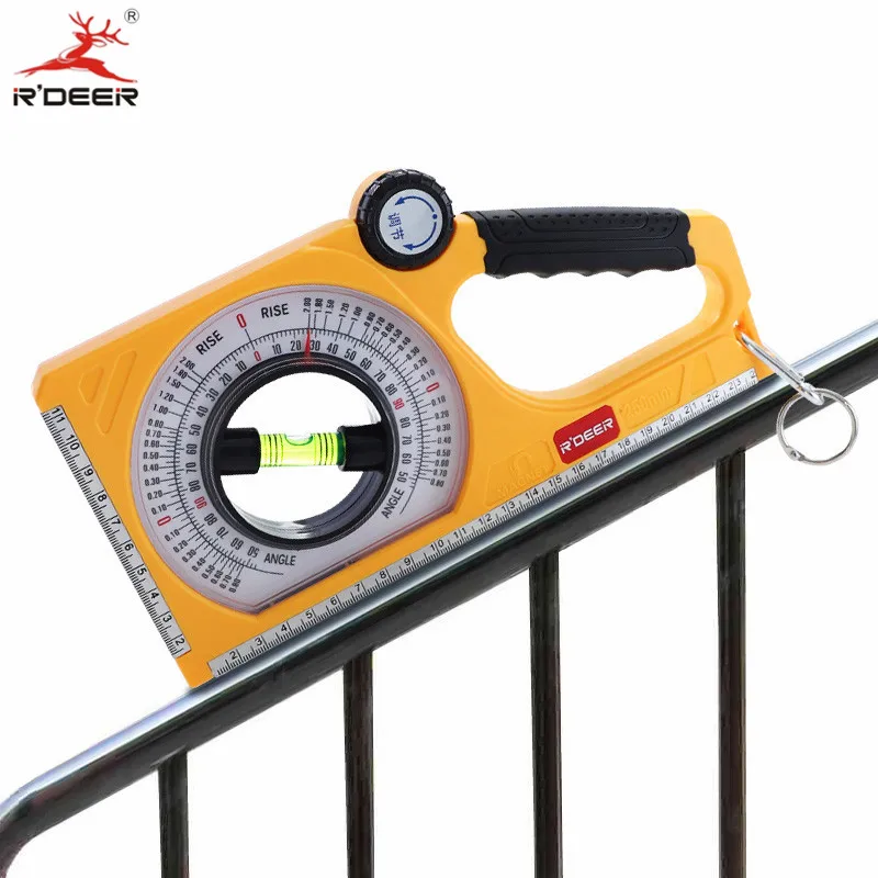 

0-130 Degree Slope Measure Instruments Bevel Protractor Magnetic ABS Angle Finder Slope Meter