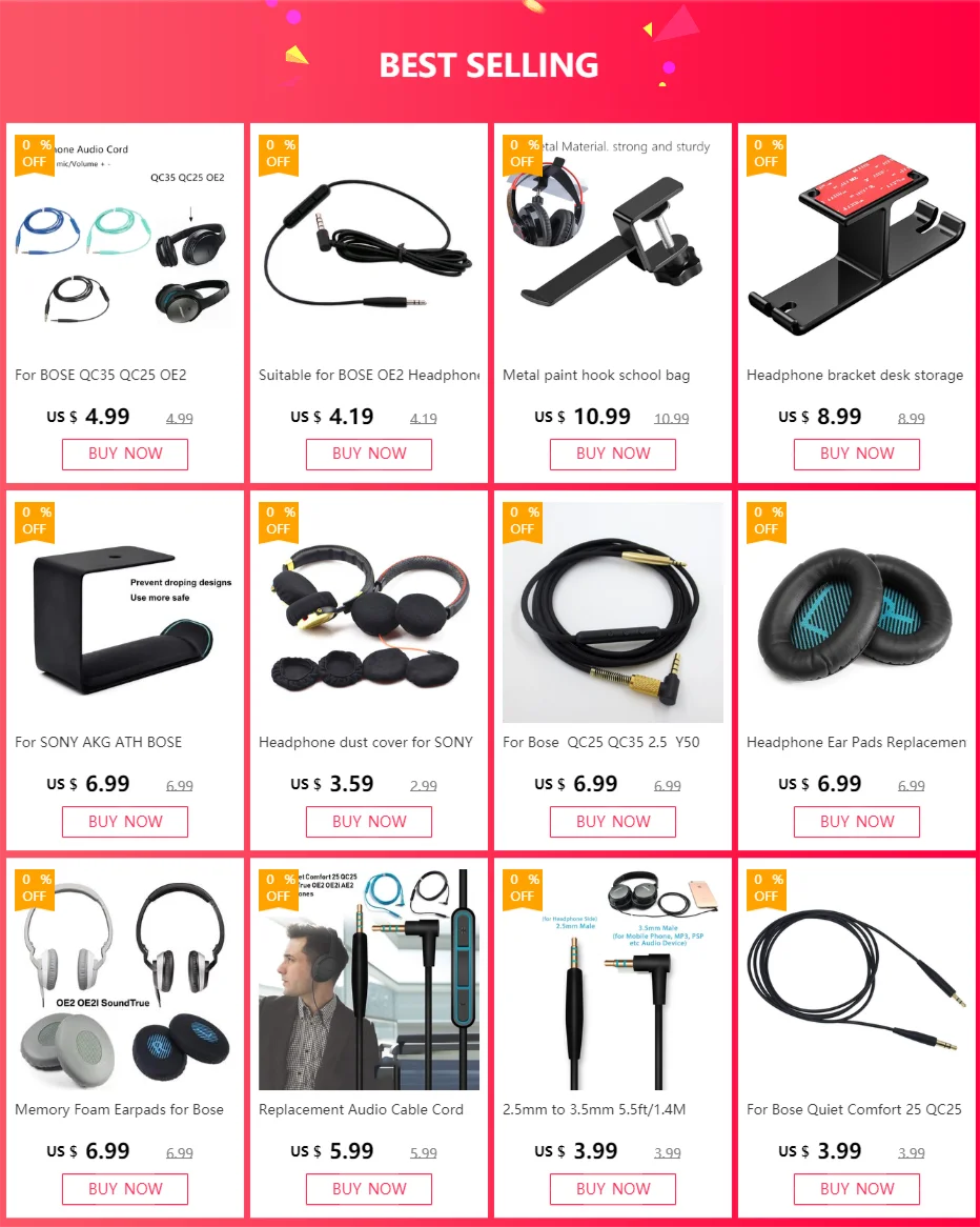 Für Bose Quiet Comfort 25 QC25 QC35 SoundTrue OE2 OE2i AE2 AE2i Kopfhörer 2,5 mm auf 3,5 mm 5,5 Fuß/1,4 m Audiokabel – Detail 1