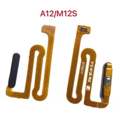 For Samsung Galaxy A12 A125 M12S M127 Fingerprint Power Switch ON OFF Home Button Side Key Flex Cable