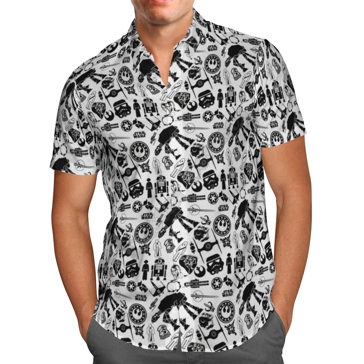 Hawaii Shirt Hawaiian beach Summer Funny Dachshund 3D Printed Men's Shirt Harajuku Tee hip hop Casual shirts 06