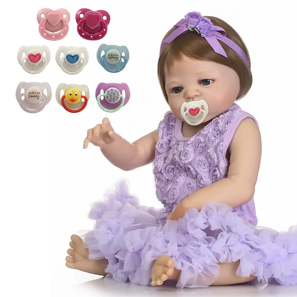 Baby Doll Accessories Reborn Doll Supplies Dummy Magnetic Pacifier+Magnet For Reborn Dolls Girl