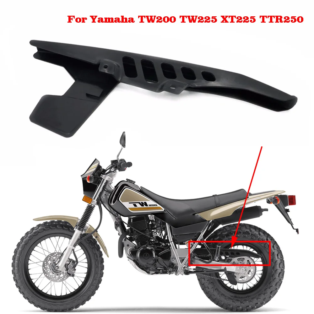 Plastikowa osłona tylnej zębatki łańcucha do Yamaha TTR250 TW200 TW225 XT225 TTR 250 TW 200 225 XT 225 Pit Dirt Bike