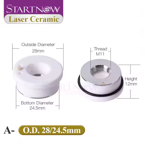 Startnow Fiber Laser Ceramic KT B2 CON 28/32mm For Precitec Raytools WSX Laser Cutting Engrave Machine Head Nozzle Holder Parts - Image 2