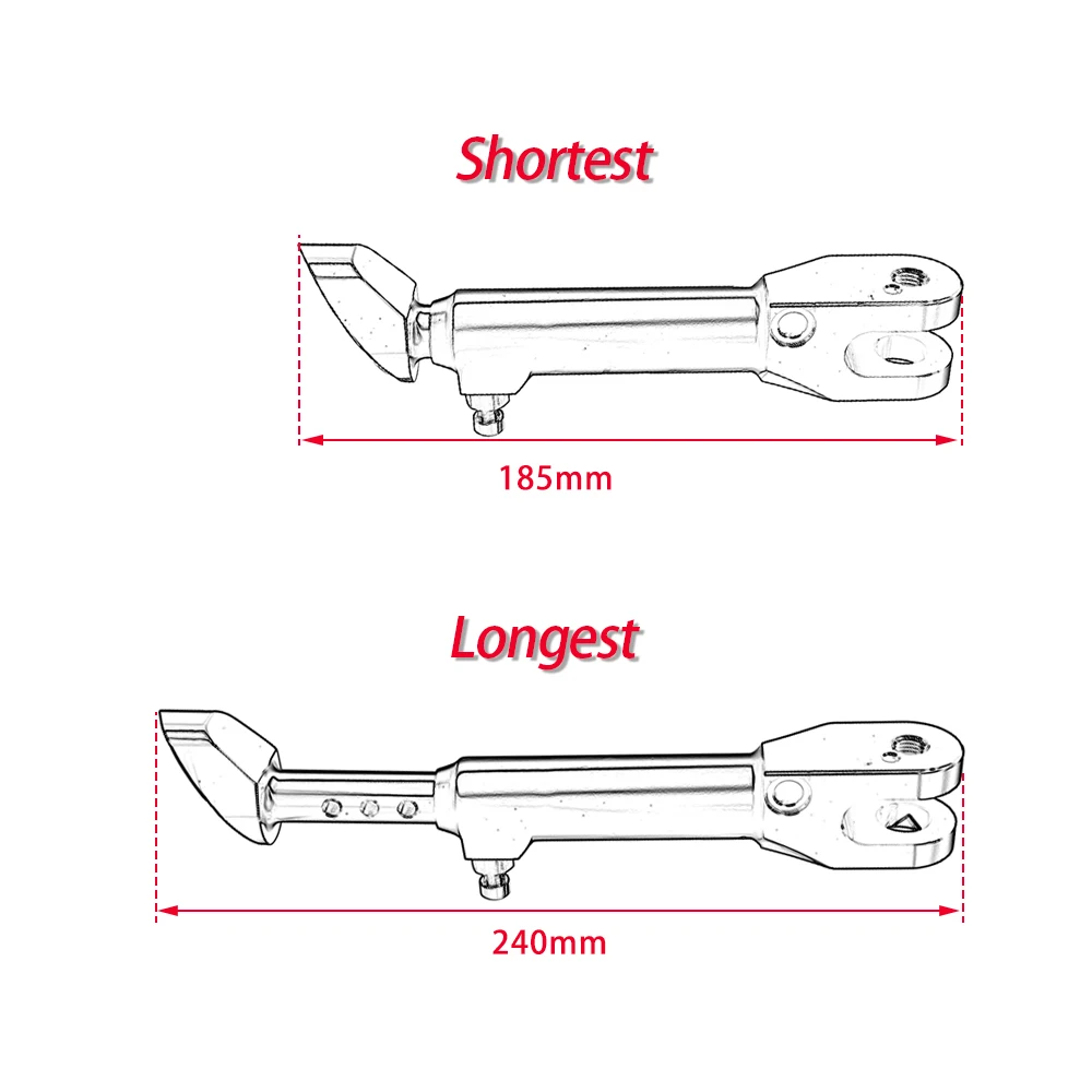 Adjustable Kickstand Foot Side Stand Support For BMW S1000RR S1000 RR Premium K46 S1000R 2010-2021 2015 2016 2017 2018 2019 2020