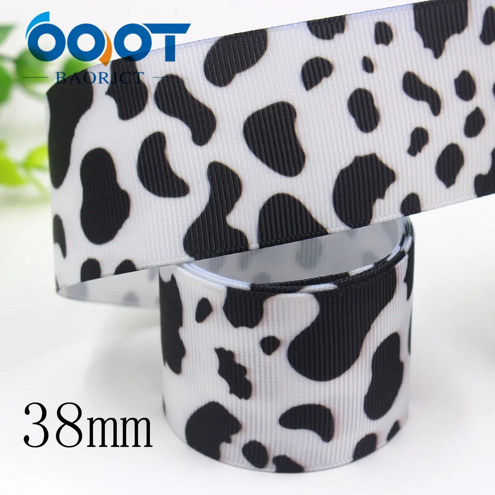 I-191002-2290,1-1/2 inch 38MM 10 yards Cartoon Thermal transfer Printed grosgrain Ribbons,tape crafts,bow cap DIY accessories