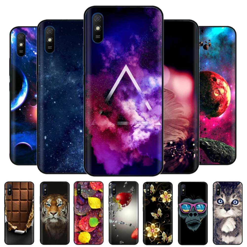 for Xiaomi Redmi 9A Case 6.53 Soft Silicon Tpu Phone Cover For Redmi 9AT 9A T redmi9A 9 A coque Bumper Funda full 360 Protective