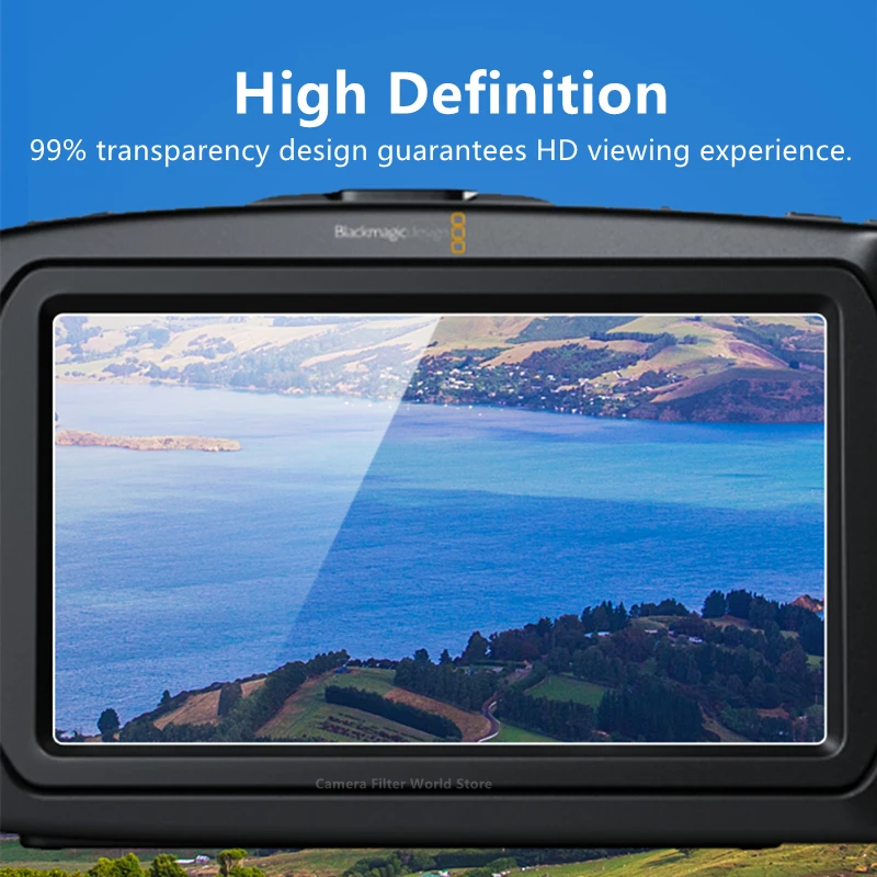 2 шт. закаленное стекло для камеры BMPCC 4K и 6K, защитное стекло для экрана Blackmagic Design Pocket Cinema Came 4K