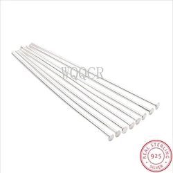 100pcs/Lot 15-70mm Multi-size Flat Head Pins Gold/Silver Color/Headpins for Jewelry Findings Making DIY Supplies