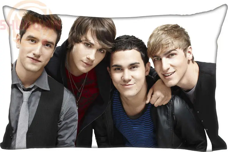 Custom Pillowcase Big Time Rush Band rectangle Zipper Pillow Throw Pillow Case Cover 45x35cm(One Side) Printed