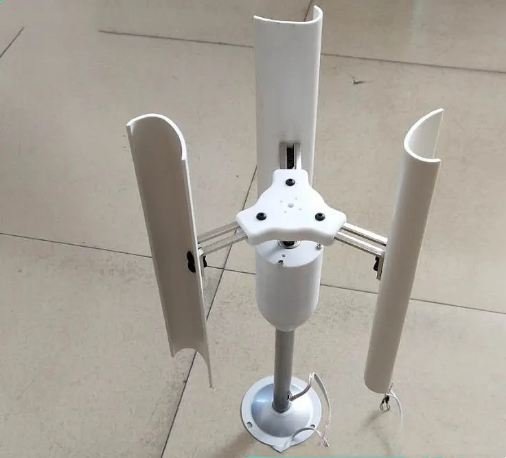 

Vertical axis wind turbine model Three-phase permanent magnet generator Windmill toy night light making DIY display