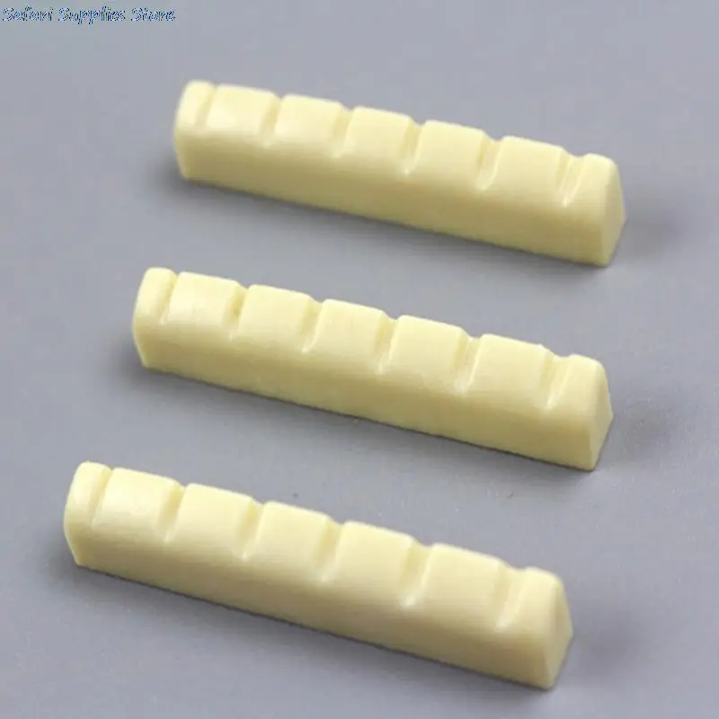 4pcs/lot Musical Instruments Bone Nut For Electric Guitar Bone Nut Saddle Guitar Accessories White Black Guitar String Pillow