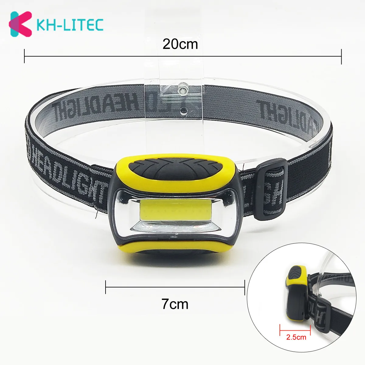 Khlitec-mini lanterna de cabeça led cob com 4 modos, à prova d\'água, para acampamento ao ar livre, noite, lanterna