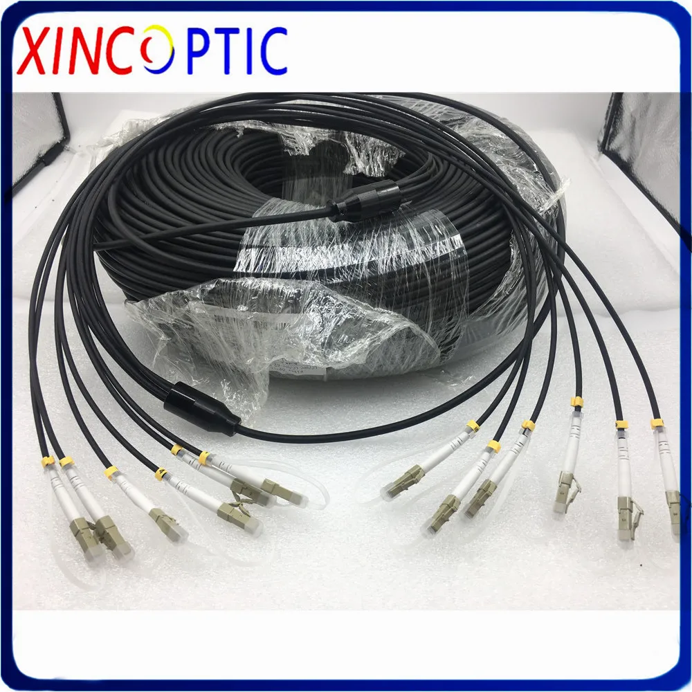 

Armored Patch Cord 6 core Multimode 50M OM1 62.5/125 OM2 SC LC FC ST 6 fibers 50 Meters MM Armored Optical Fiber Jumper Cable