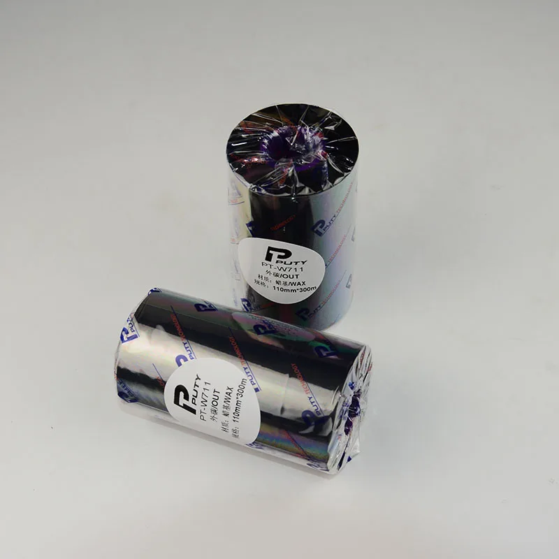 Термотрансферная лента, пленка с чернилами из смолы, ширина 35 мм x 300 метра, 1 рулон для принтера штрих-кодов и этикеток из ПЭТ, сердечник 1 дюйм