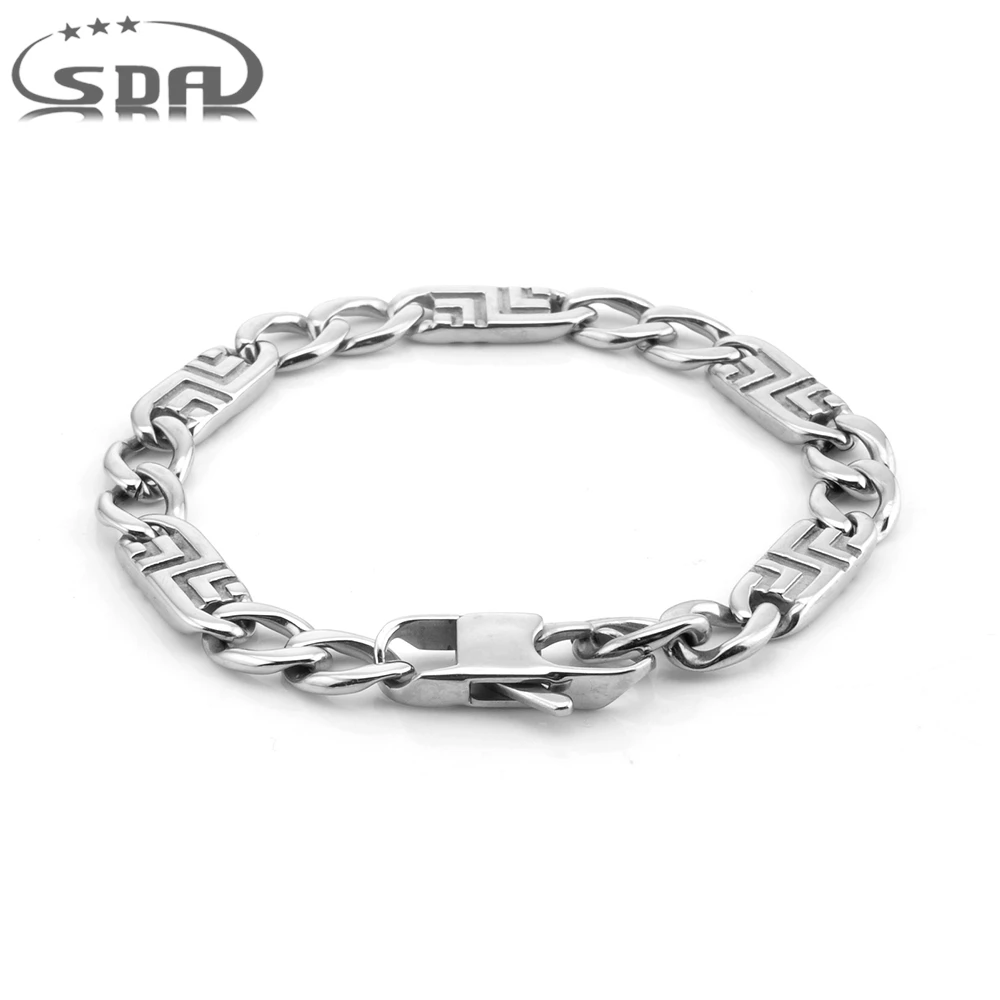 

SDA Factory Wholesale Cuban Link Chain Bracelets For Men Fashion Waterproof Jewelry Gift