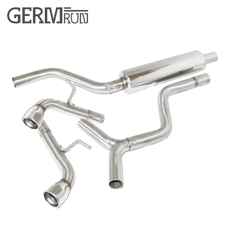 SS Dual Cat back Exhaust fits for VW GOLF GTI MK7 15-17 2.0T