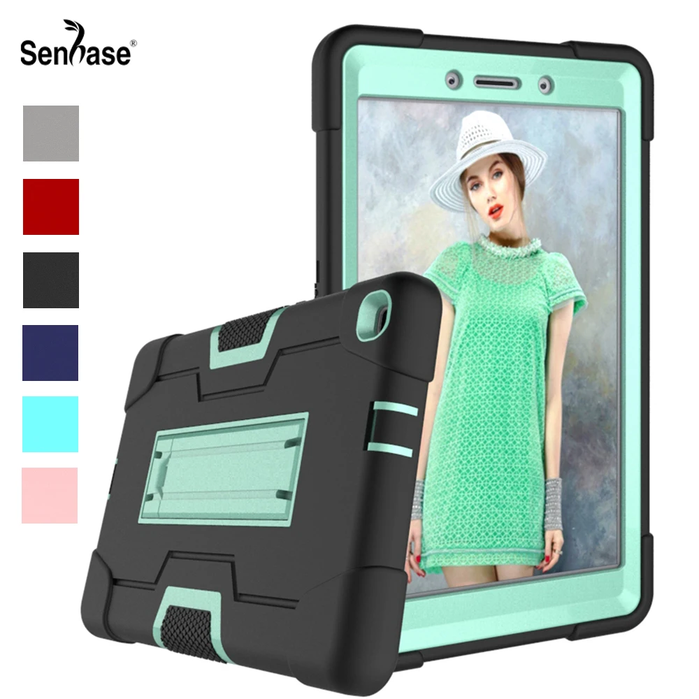 

For Samsung Galaxy Tab A 8.0 2019 SM-T290 SM-T295 Case Shockproof Kids Safe PC Silicon Hybrid Stand Full Body Tablet Cover