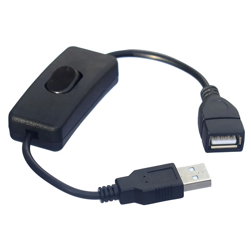 

25cm USB 2.0 A Male to A Female Extension Extender Cable With Switch ON OFF Cable