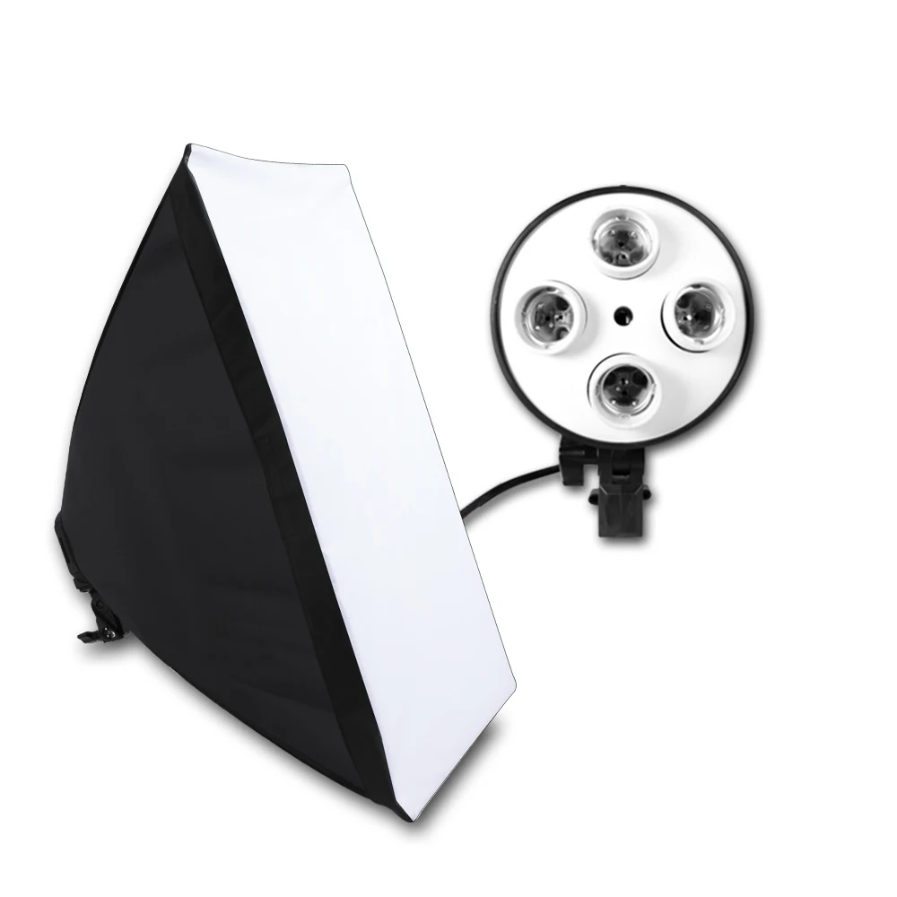 SH Photography Softbox Lighting Kit With E27 Lamp Holder,Soft Box Accessories For Photo Studio Video Shooting