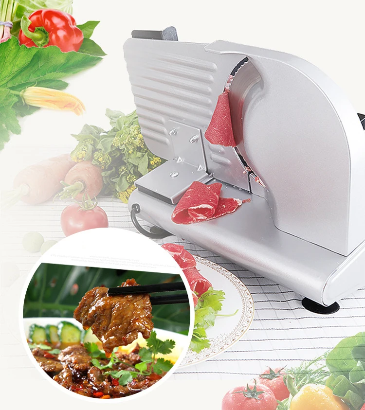 Trancheuse à viande domestique, coupe-légumes, machine électrique, petit rouleau d'agneau, rouleaux de boeuf, coupe de viande, 200W