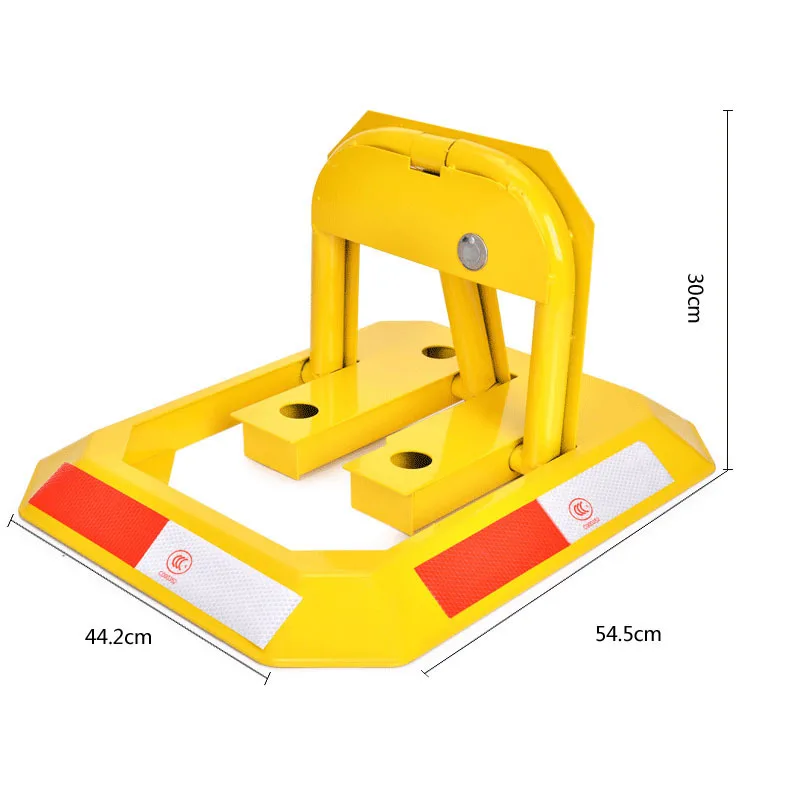 Octagon Stahl Auto Parkplatz Blocker Auto Parkplatz Barriere Manuelle Parkplatz Schloss Poller Post Boden Lock Verdickt Anti-kollision