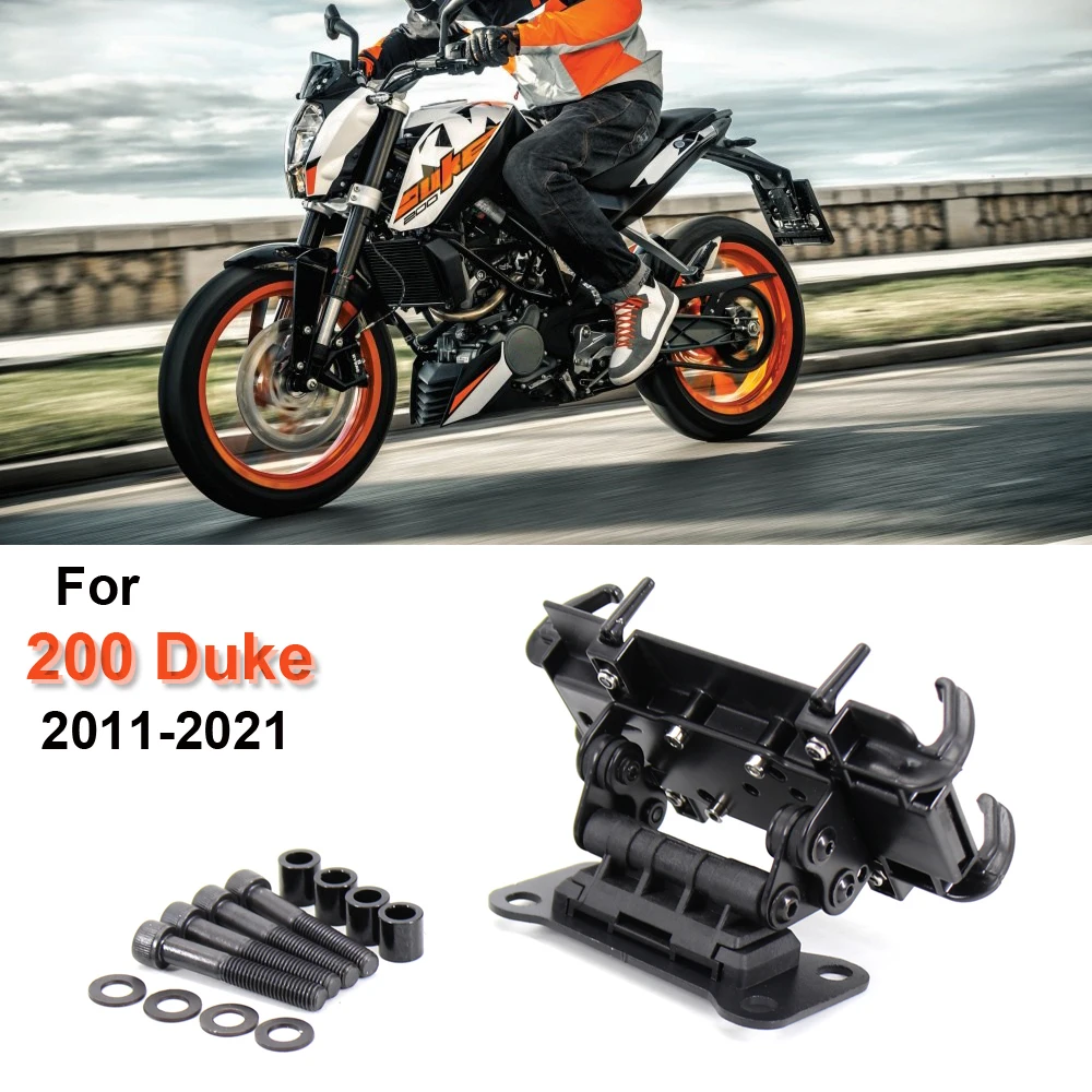 

NEW Motorcycle Accessories Black Mobile Phone Holder GPS Stand Bracket 2020 2019 2018 2012 2013 For 200 Duke 2011-2021