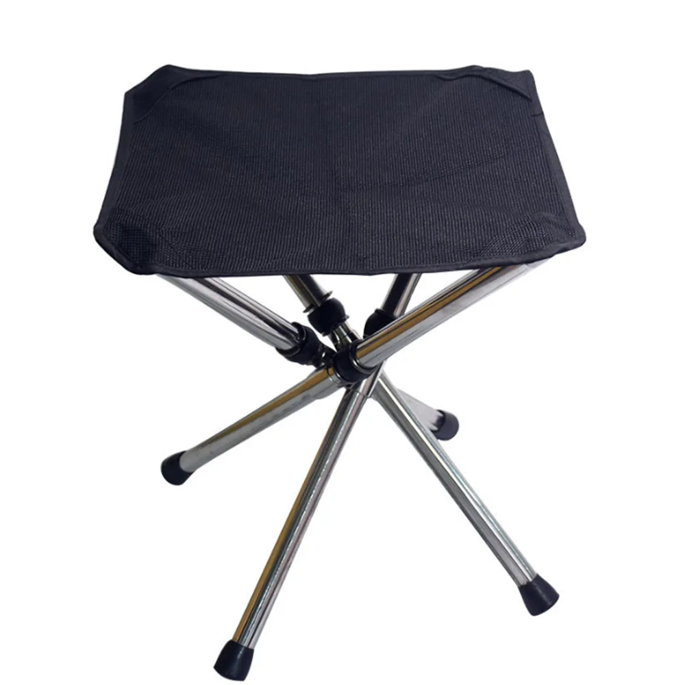 

Retractable Folding BBQ Stool Camping Fishing Chair Outdoor Portable Foldable Chair Load Bearing Travel Picnic Beach Chairs