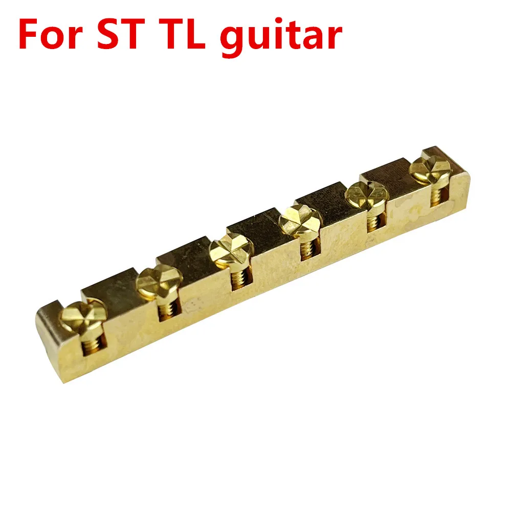 【Made in Japan】1 Piece Electric Guitar Brass Height Adjustable Nut For ST TL Les Paul LP SG Style Guitar 42MM/43MM