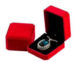 CAOSHI 1 Piece Wedding Engagement Accessories Jewelry Box for Rings/Earrings/Necklaces/Bracelets Velvet Case Valentine Gift