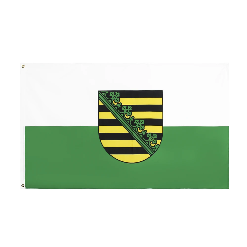 Yehoy hanging 90*150cm germany State Flag of Saxony For Decoration