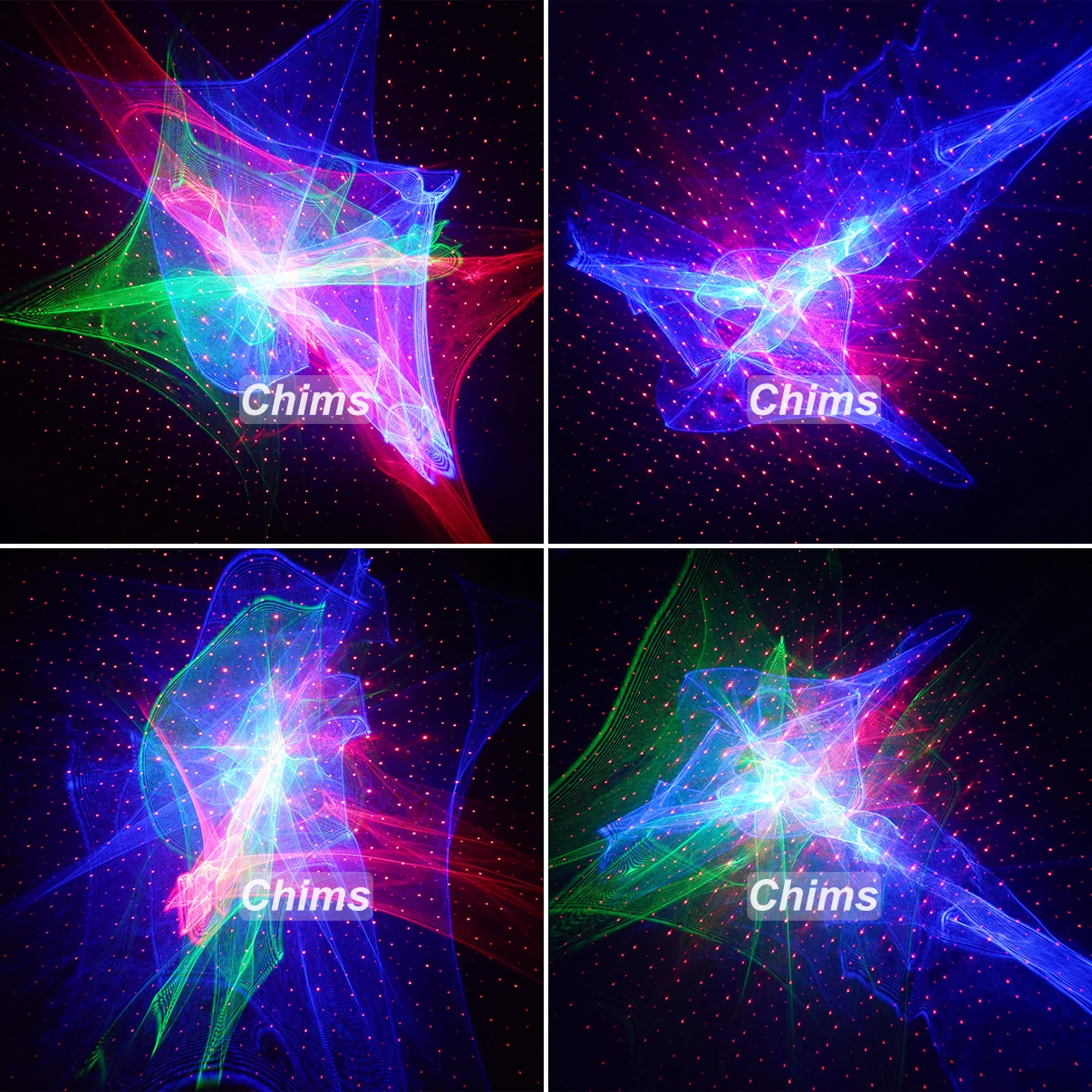 Chims Galaxy Aurora Starry Projector, Rotation Nebula Ticks, Décoration, Éclairage, Mini, Portable, Lumière Laser, Chambre, ix